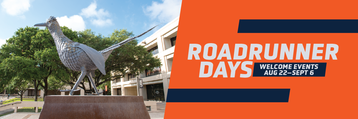 Rowdy Statue photo and text: Roadrunner Days - Welcome Events - August 22 to September 6