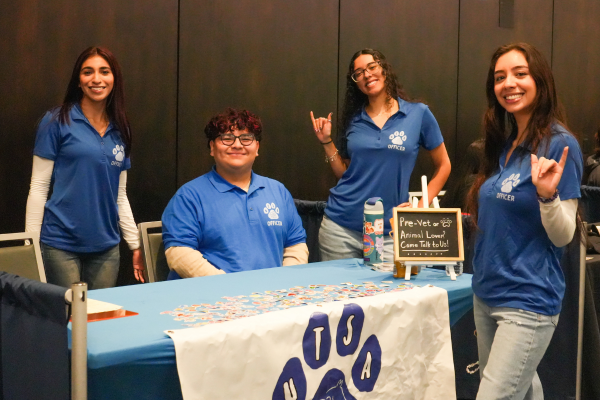 students tabling