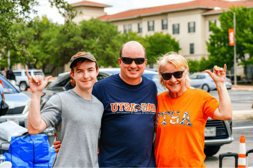 family at move in